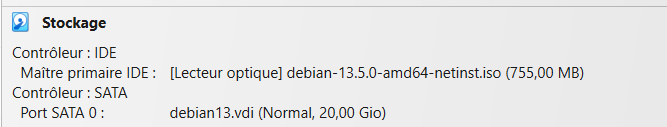 VirtualBox : nouvelle machine virtuelle